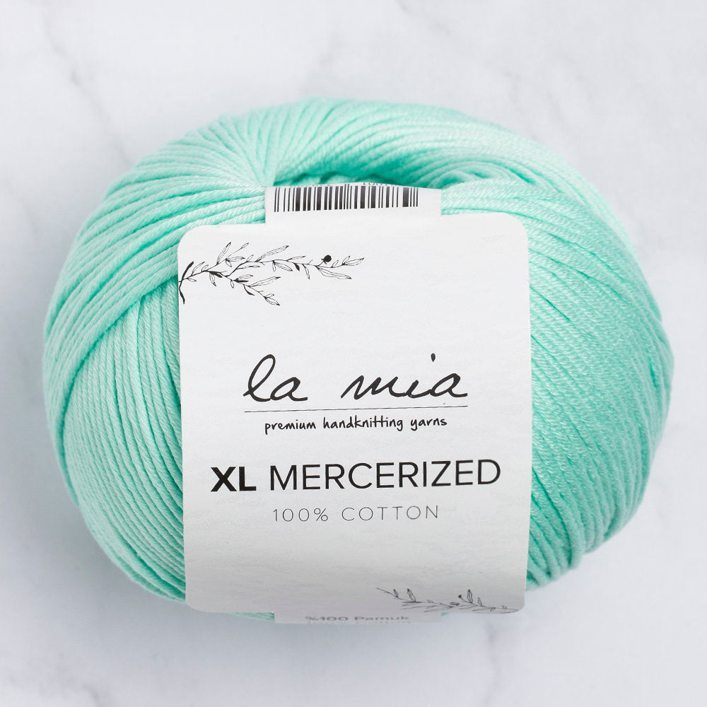 La Mia XL Mercerized Su Yeşili El Örgü İpi - 137