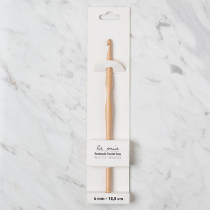 La Mia Whitewood 4 mm 15.5 cm Ahşap Yün Tığ
