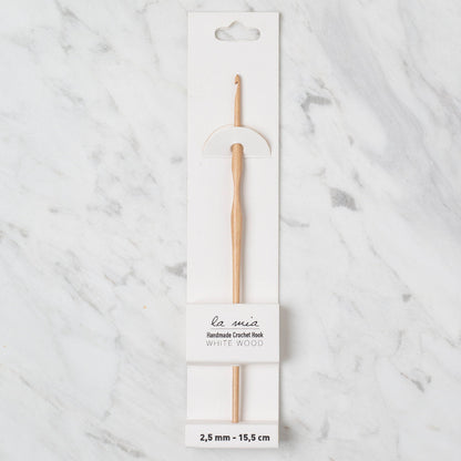 La Mia Whitewood 2.5 mm 15.5 cm Ahşap Yün Tığ