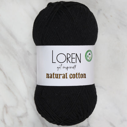 Loren Natural Cotton Siyah El Örgü İpi - R004