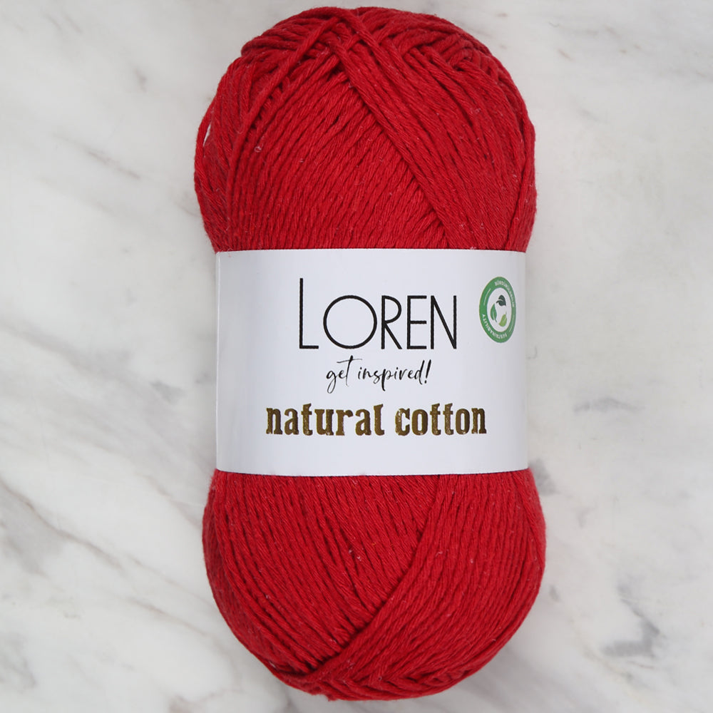 Loren Natural Cotton Vişne Çürüğü El Örgü İpi - R099