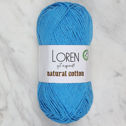 Loren Natural Cotton Turkuaz El Örgü İpi - R091