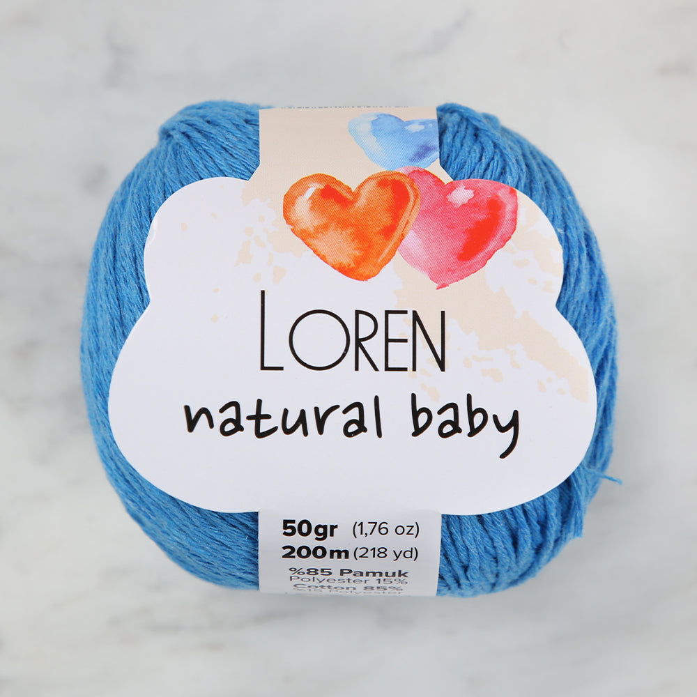Loren Natural Baby Turkuaz El Örgü İpi - R091