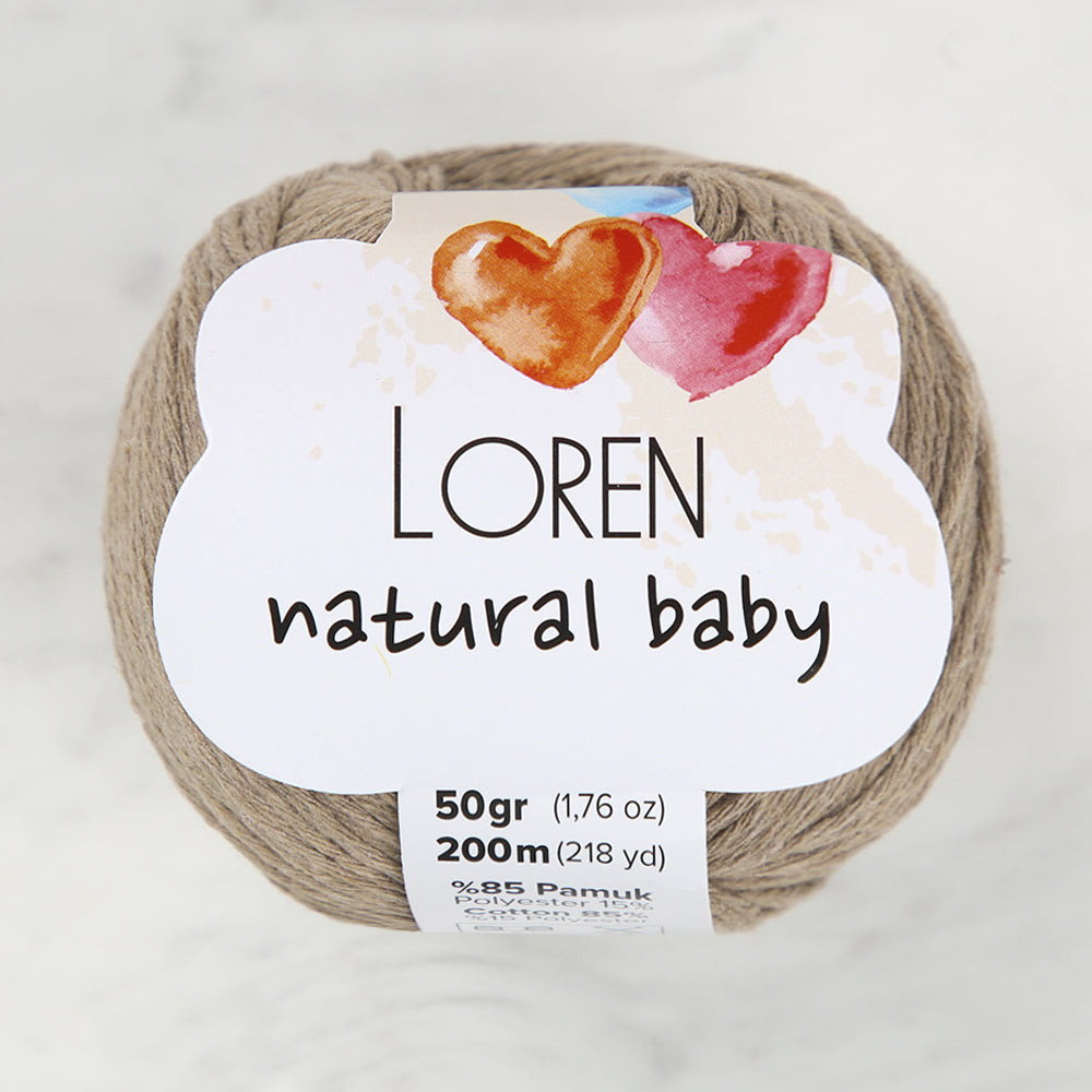 Loren Natural Baby Bej El Örgü İpi - R085
