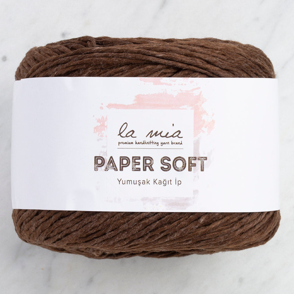 La Mia Paper Soft Koyu Kahverengi Yumuşak Kağıt İp - L199
