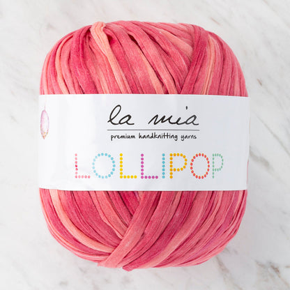La Mia Lollipop Ebruli Pembe Yumuşak Kağıt El Örgü İpliği - LL002