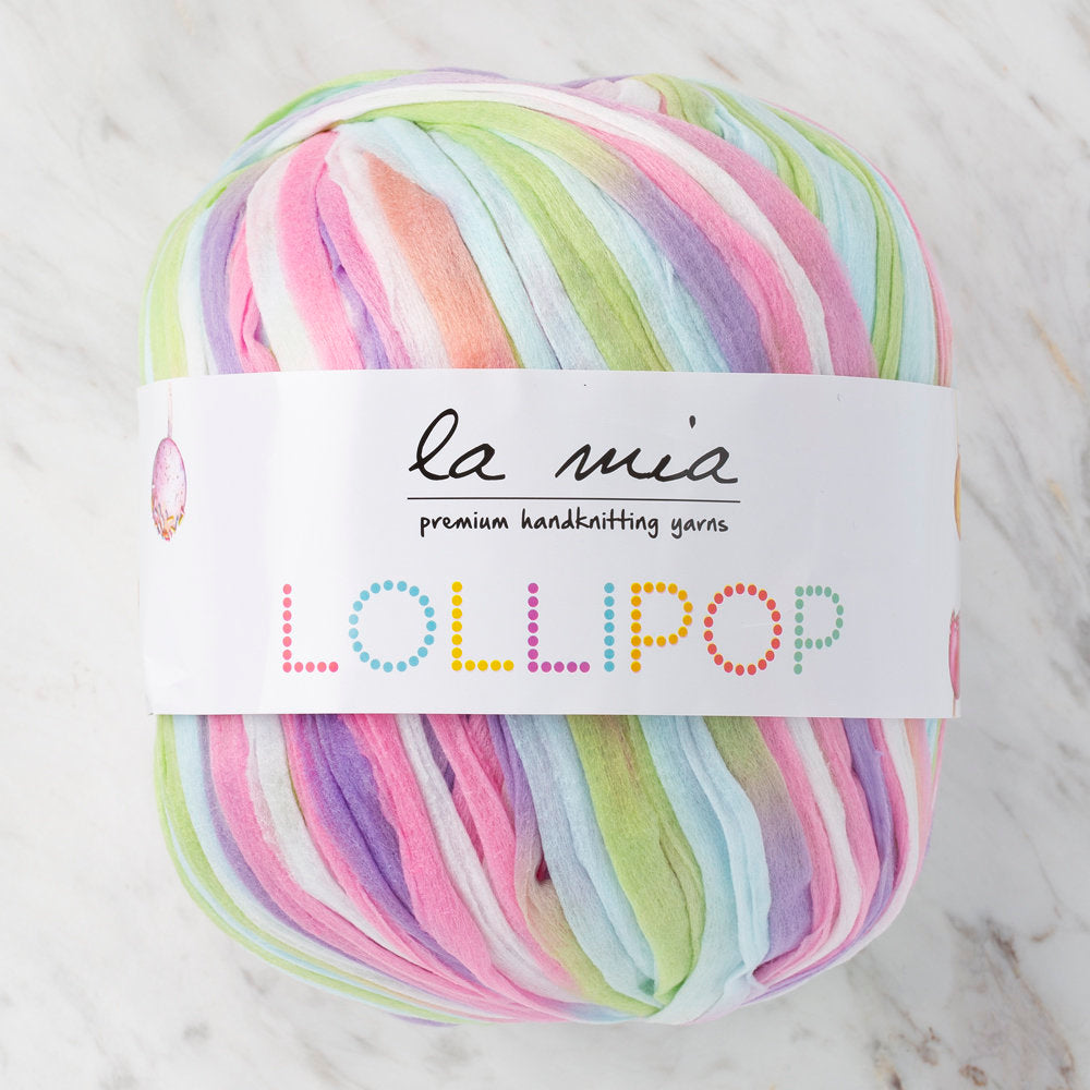 La Mia Lollipop Ebruli Yumuşak Kağıt El Örgü İpliği - LL004