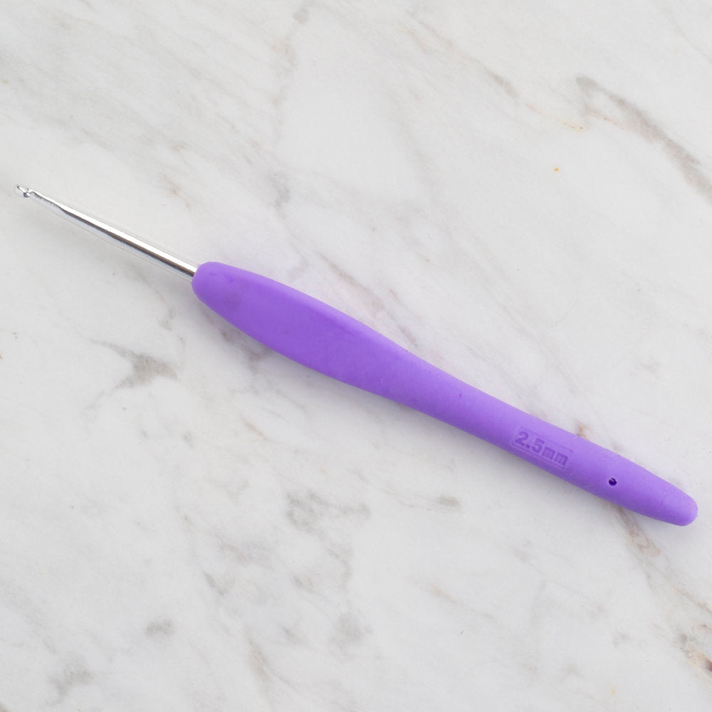 Loren Crafts 2.5 mm Mor Yün Tığ