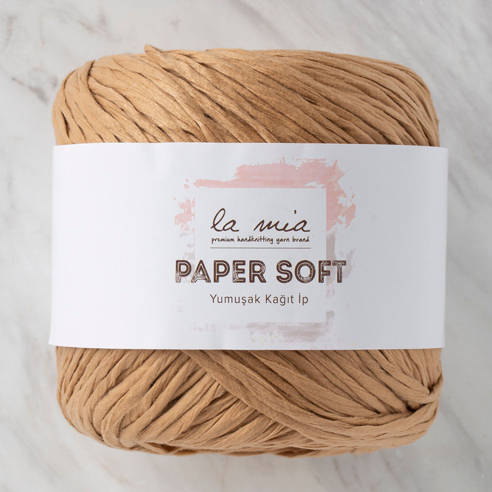 La Mia Paper Soft Bej El Örgü İpliği - L049