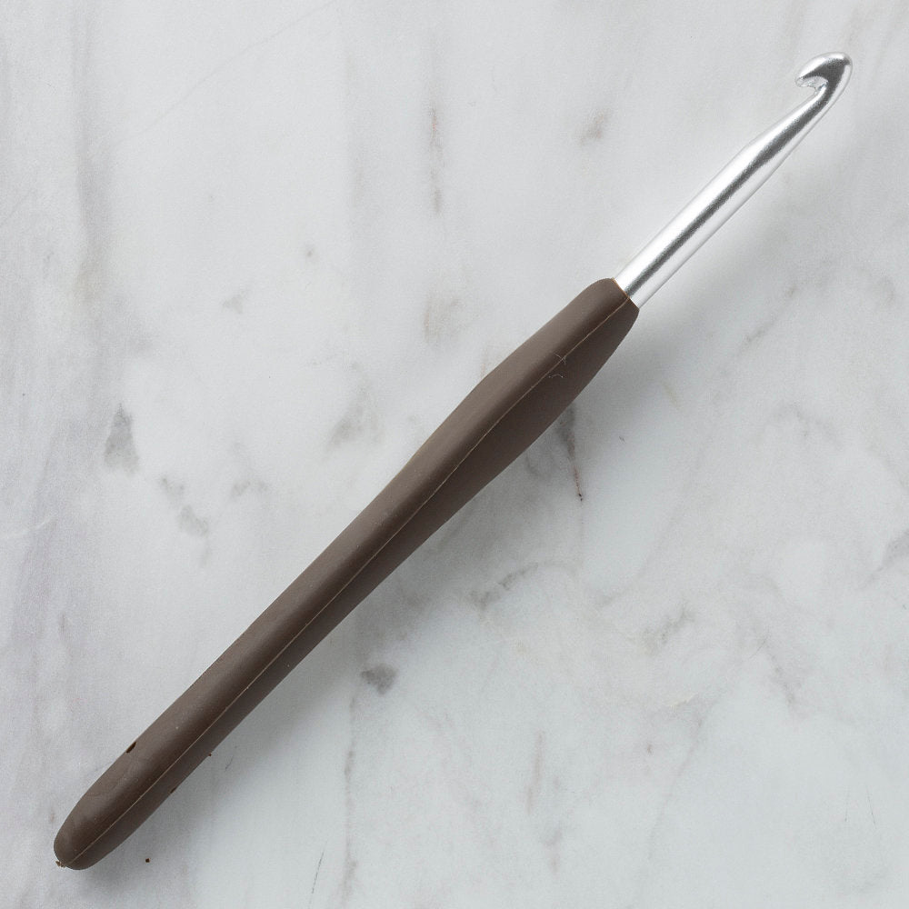Loren Crafts 5 mm Kahverengi Yün Tığ