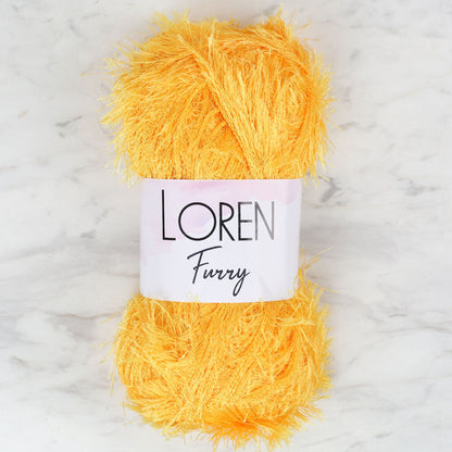 Loren Furry Hardal Sarısı El Örgü İpi - RF075