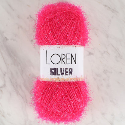 Loren Silver Fuşya  El Örgü İpi - RS0021