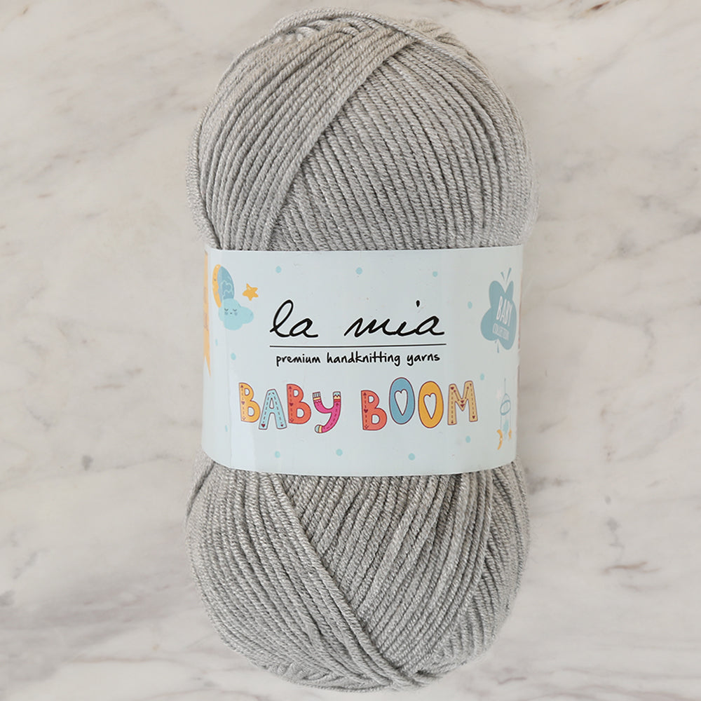 La Mia Baby Boom Gri El Örgü İpi - 1000