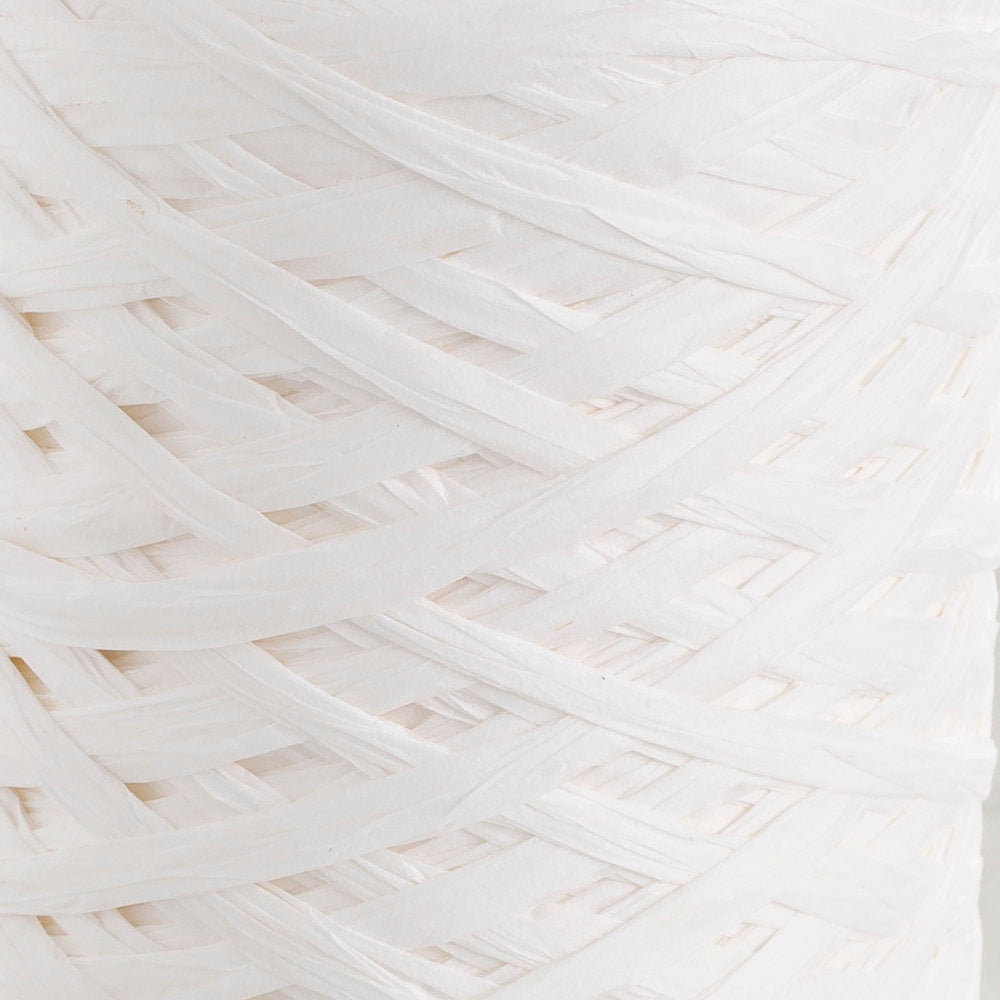 Loren Natural Raffia 90 gr Beyaz Kağıt İp - 1