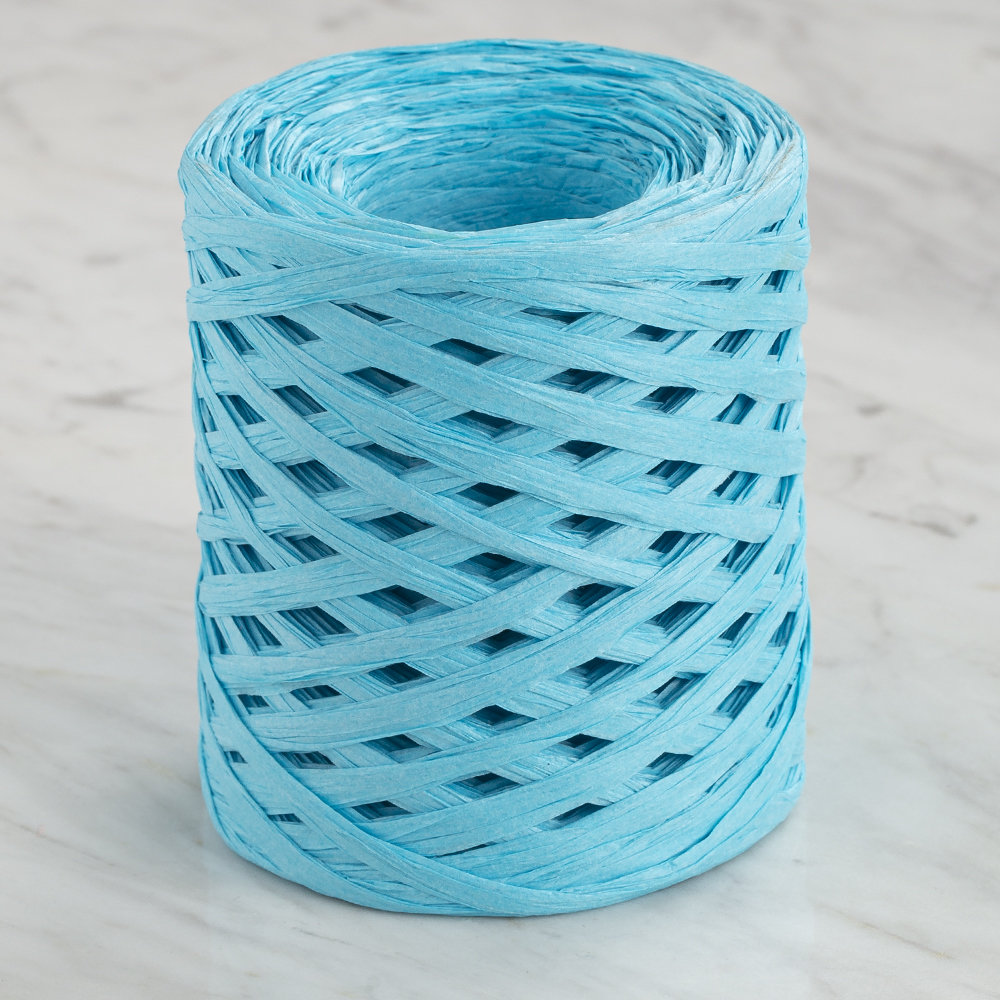 Loren Natural Raffia 90 gr Turkuaz Kağıt İp - 20