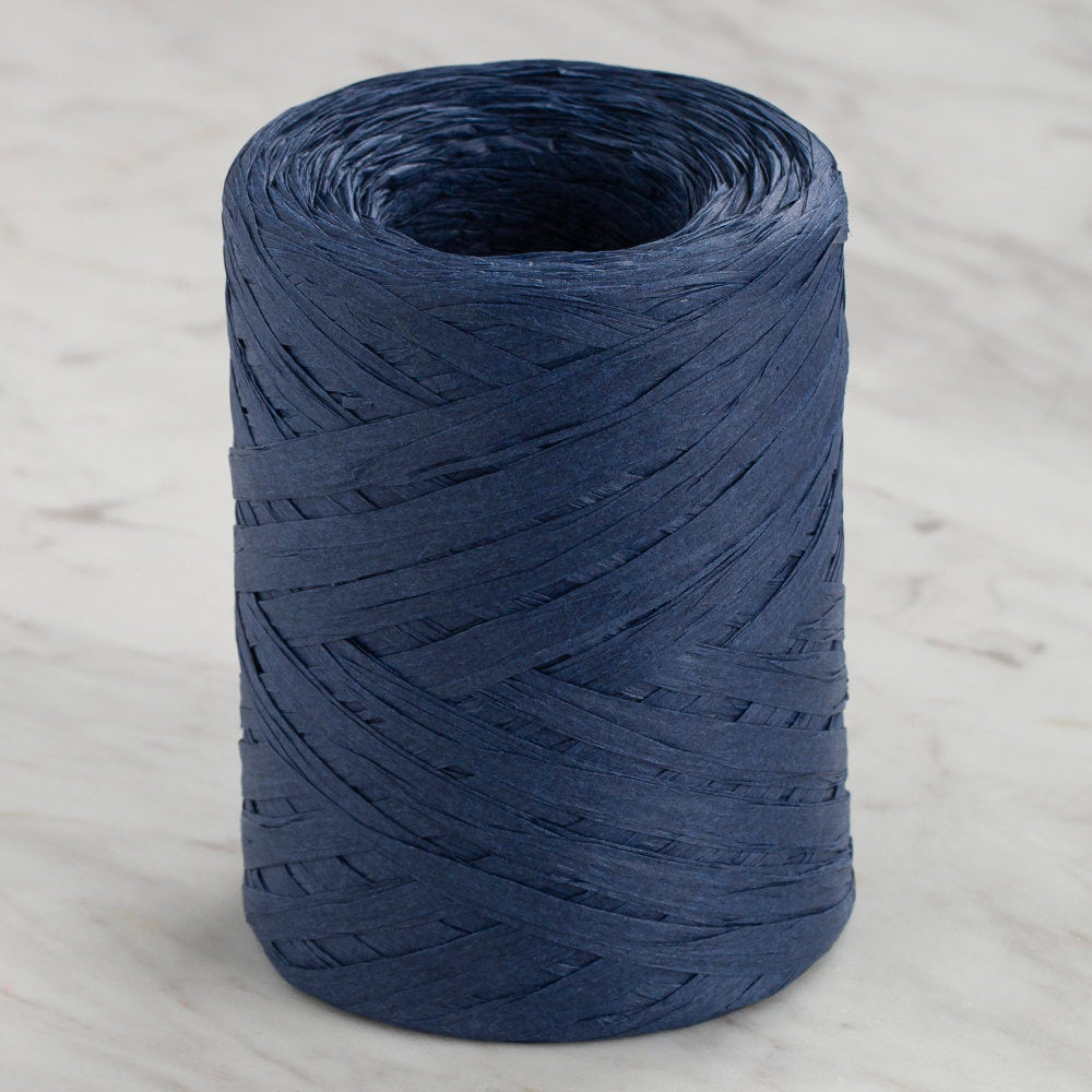 Loren Natural Raffia 90 gr Lacivert Kağıt İp - 22