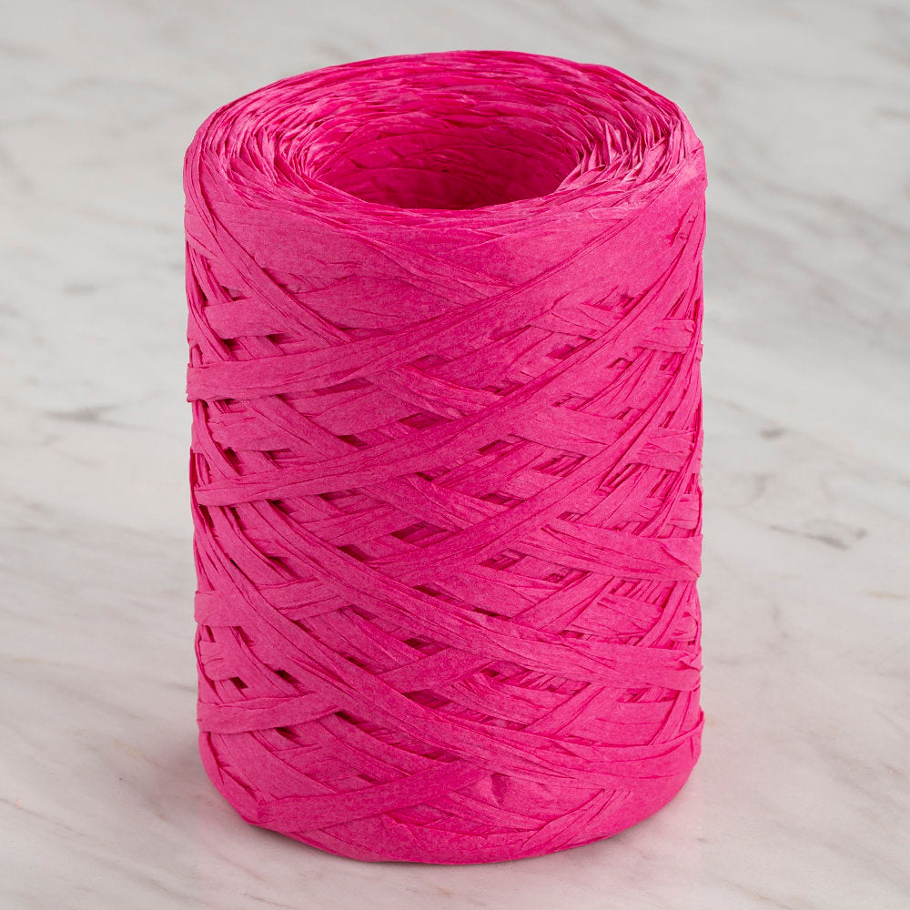 Loren Natural Raffia 90 gr Fuşya Kağıt İp - 35