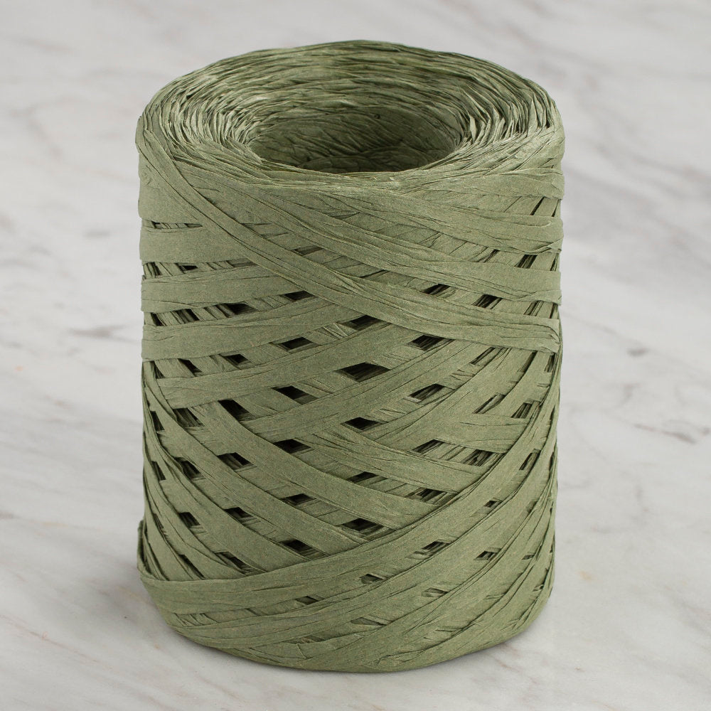 Loren Natural Raffia 90 gr Yeşil kağıt İp - 58