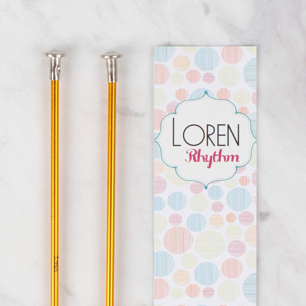 Loren Crafts Rythm 3mm Sarı Renkli Metal Örgü Şişi