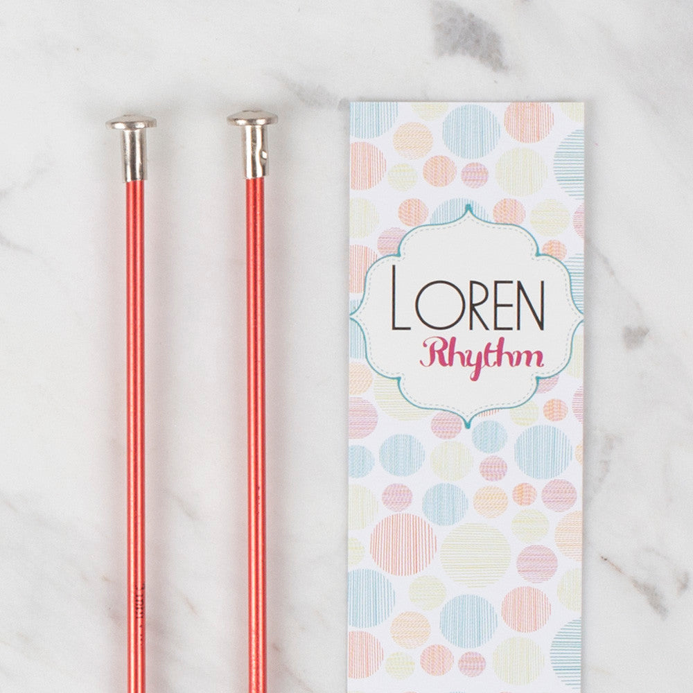Loren Crafts Rythm 3mm Kırmızı Renkli Metal Örgü Şişi