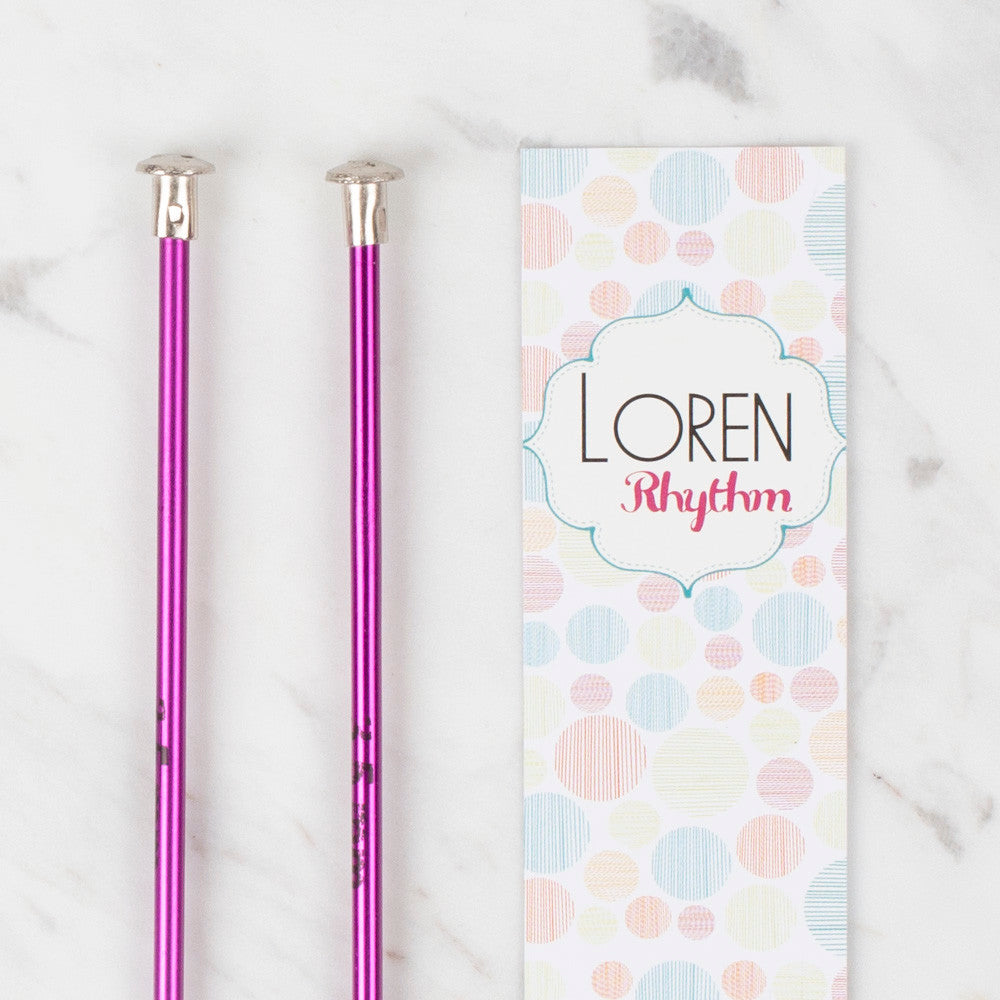 Loren Crafts Rythm 3,5mm Mor Renkli Metal Örgü Şişi