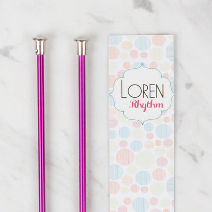 Loren Crafts Rythm 4mm Mor Renkli Metal Örgü Şişi