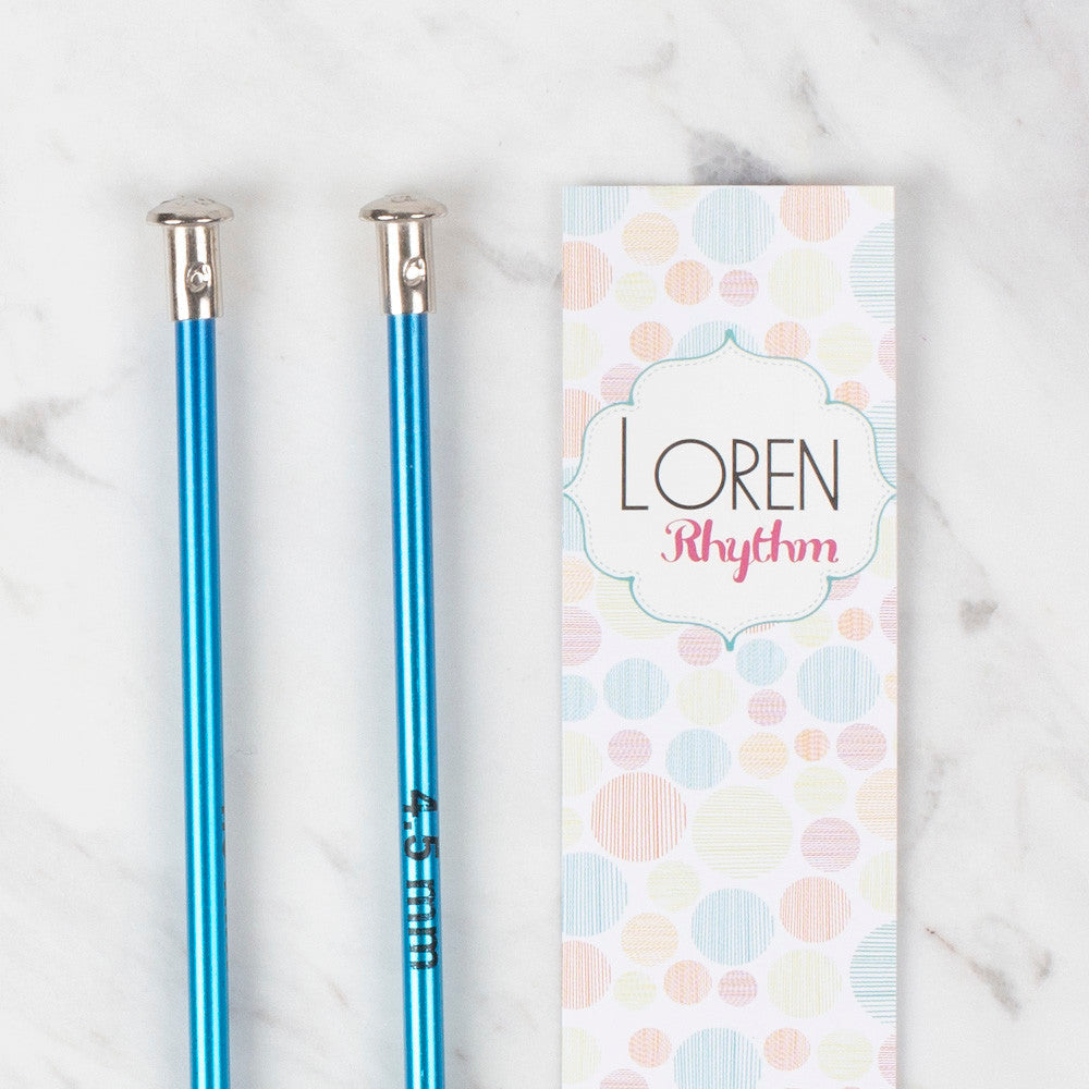 Loren Crafts Rythm 4,5mm Mavi Renkli Metal Örgü Şişi