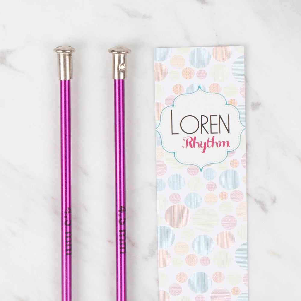 Loren Crafts Rythm 4,5mm Mor Renkli Metal Örgü Şişi