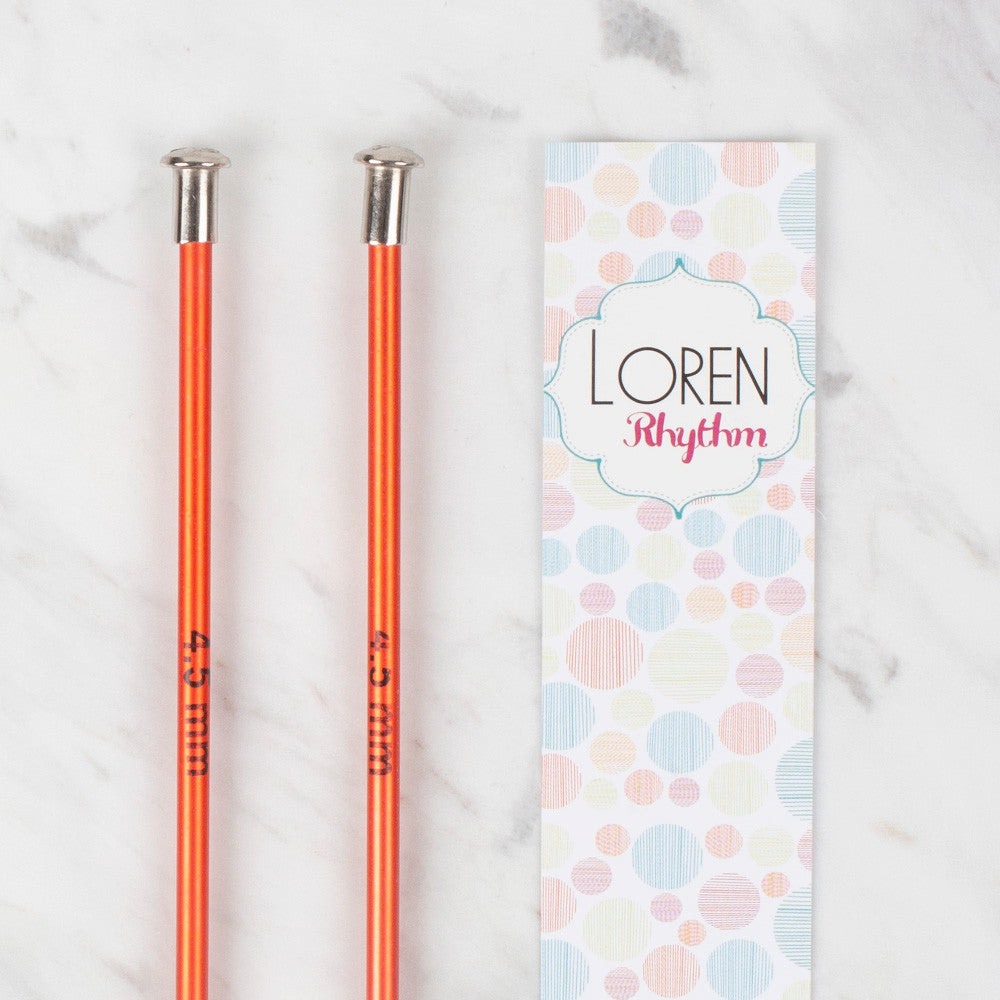 Loren Crafts Rythm 4,5mm Kırmızı Renkli Metal Örgü Şişi