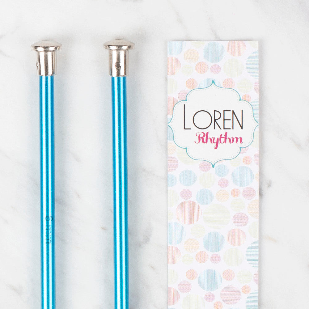 Loren Crafts Rythm 6mm Mavi Renkli Metal Örgü Şişi