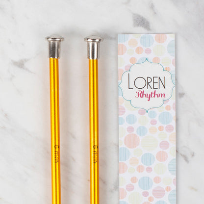 Loren Crafts Rythm 6mm Sarı Renkli Metal Örgü Şişi