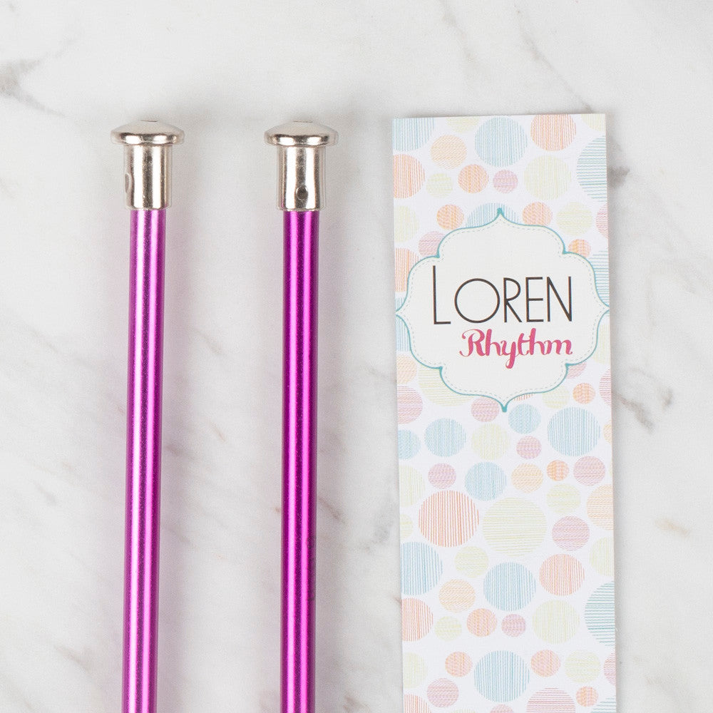 Loren Crafts Rythm 6mm Mor Renkli Metal Örgü Şişi