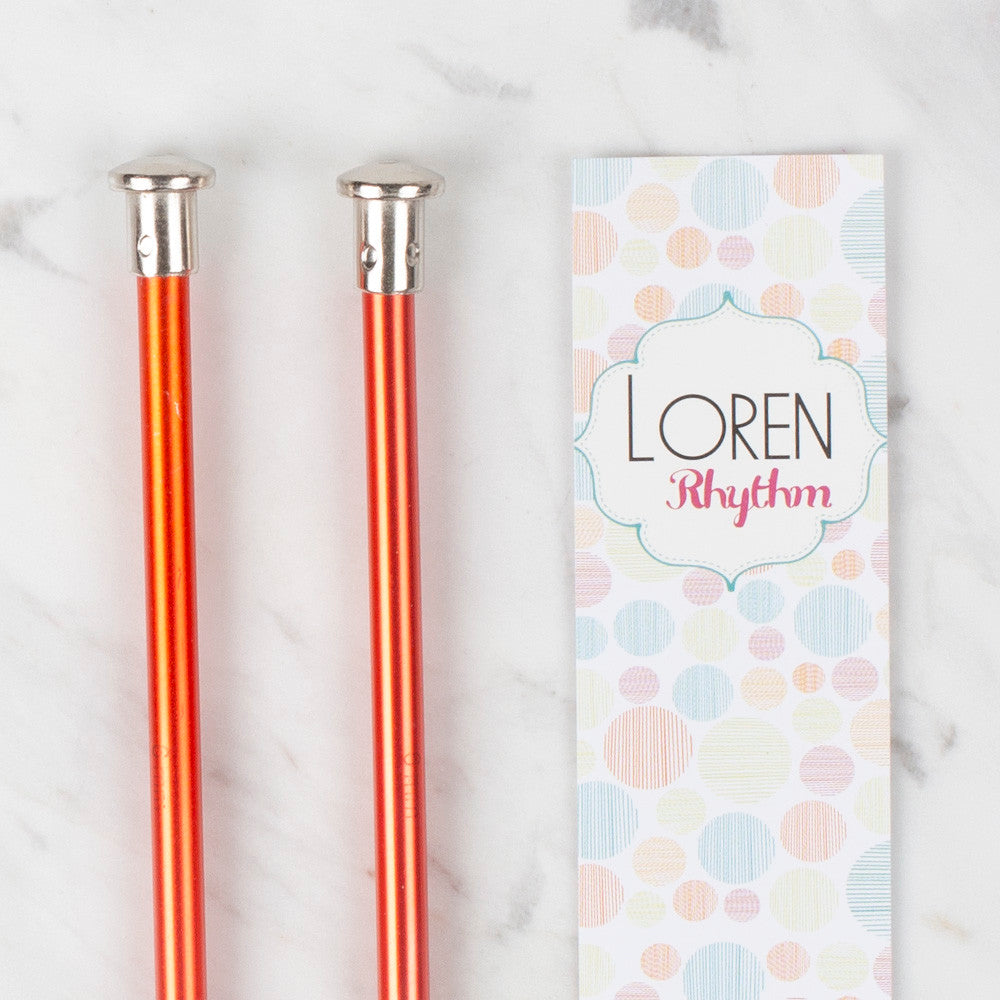 Loren Crafts Rythm 6mm Kırmızı Renkli Metal Örgü Şişi