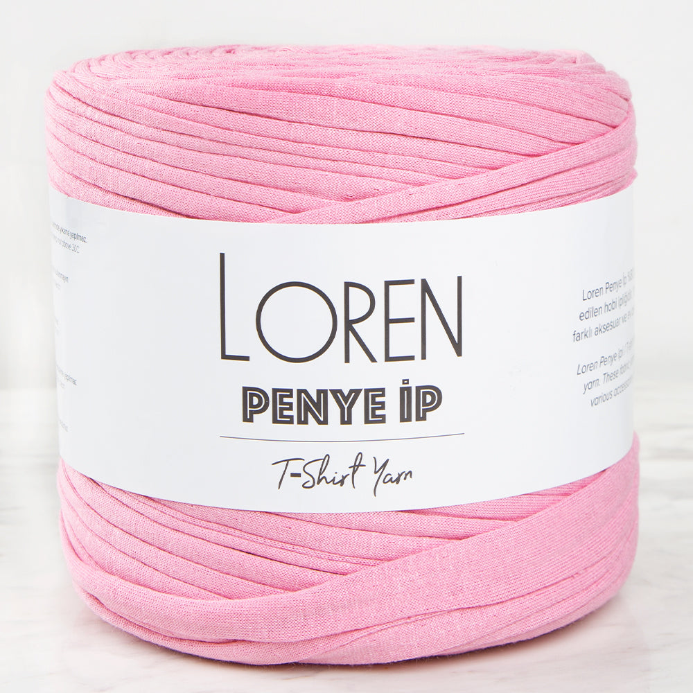 Loren Penye Kumaş El Örgü İpi Pembe - 36