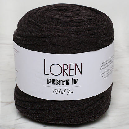 Loren Penye Kumaş El Örgü İpi Kırçıllı Kahverengi - 22