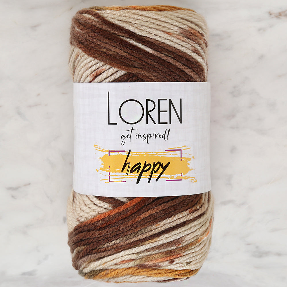 Loren Happy Ebruli El Örgü İpi - RH007