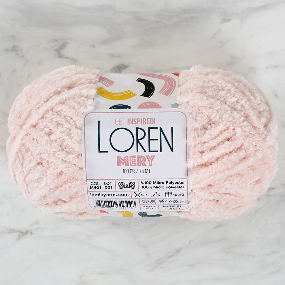 Loren Mery Pudra Pembesi El Örgü İpi - M401