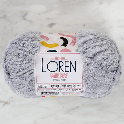 Loren Mery Açık Gri El Örgü İpi - M406
