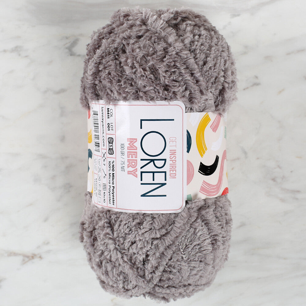 Loren Mery Gri El Örgü İpi - M411