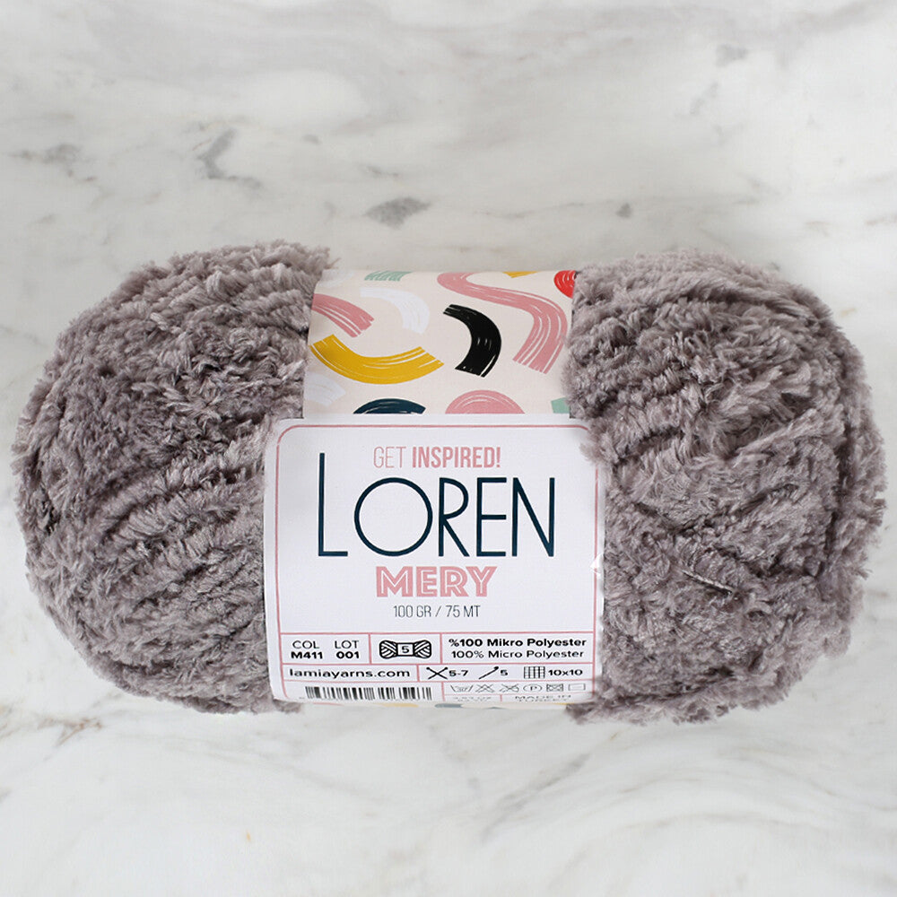 Loren Mery Gri El Örgü İpi - M411