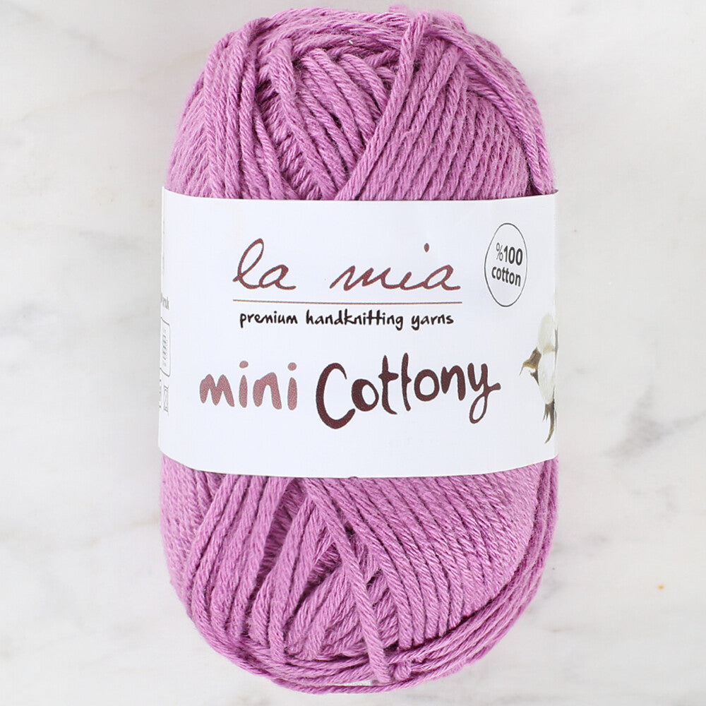 La Mia Mini Cottony 25 gr Mor Bebek El Örgü İpi - L010