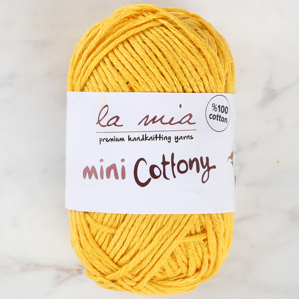 La Mia Mini Cottony 25 gr Hardal Sarısı Bebek El Örgü İpi - L018