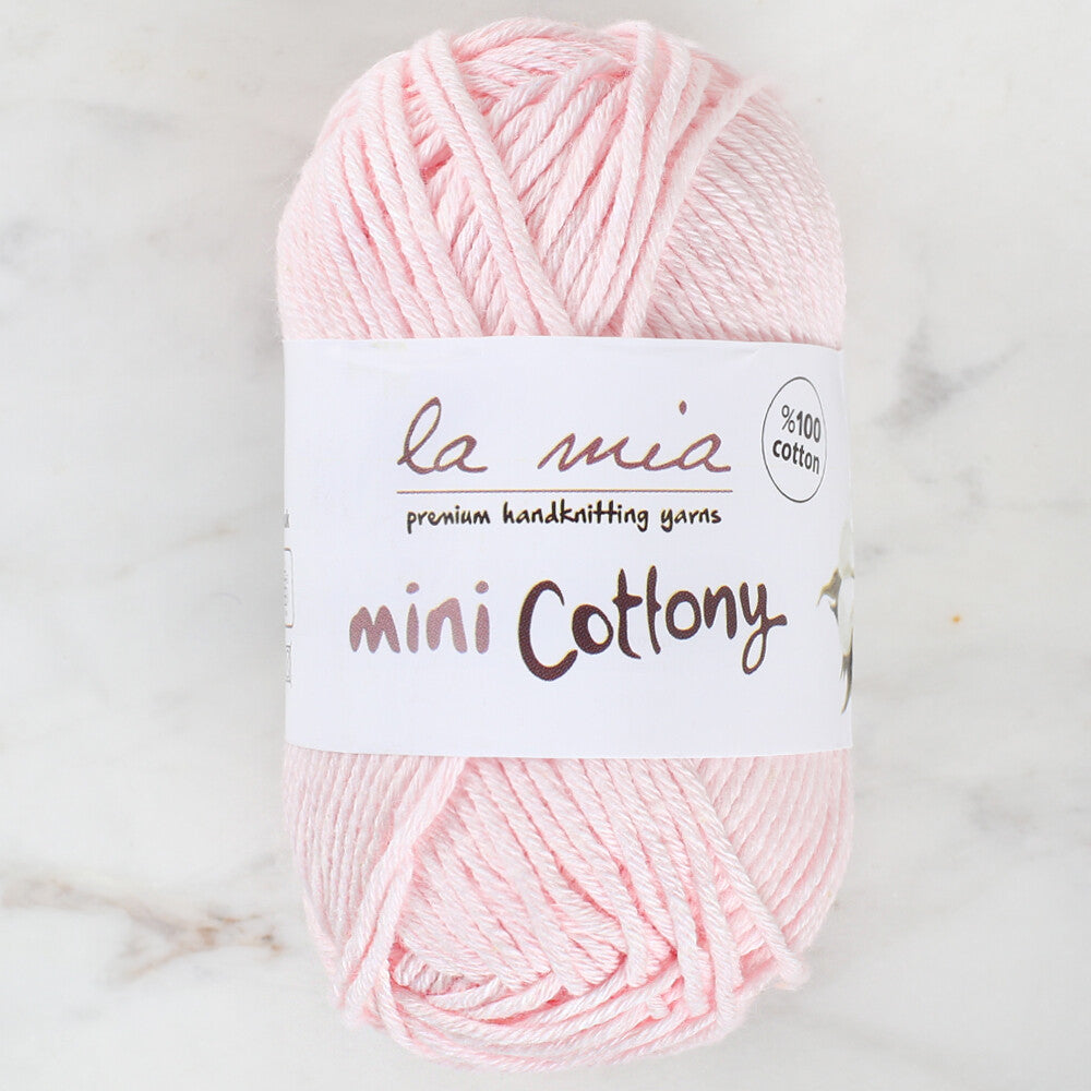 La Mia Mini Cottony 25 gr Pembe Bebek El Örgü İpi - L007