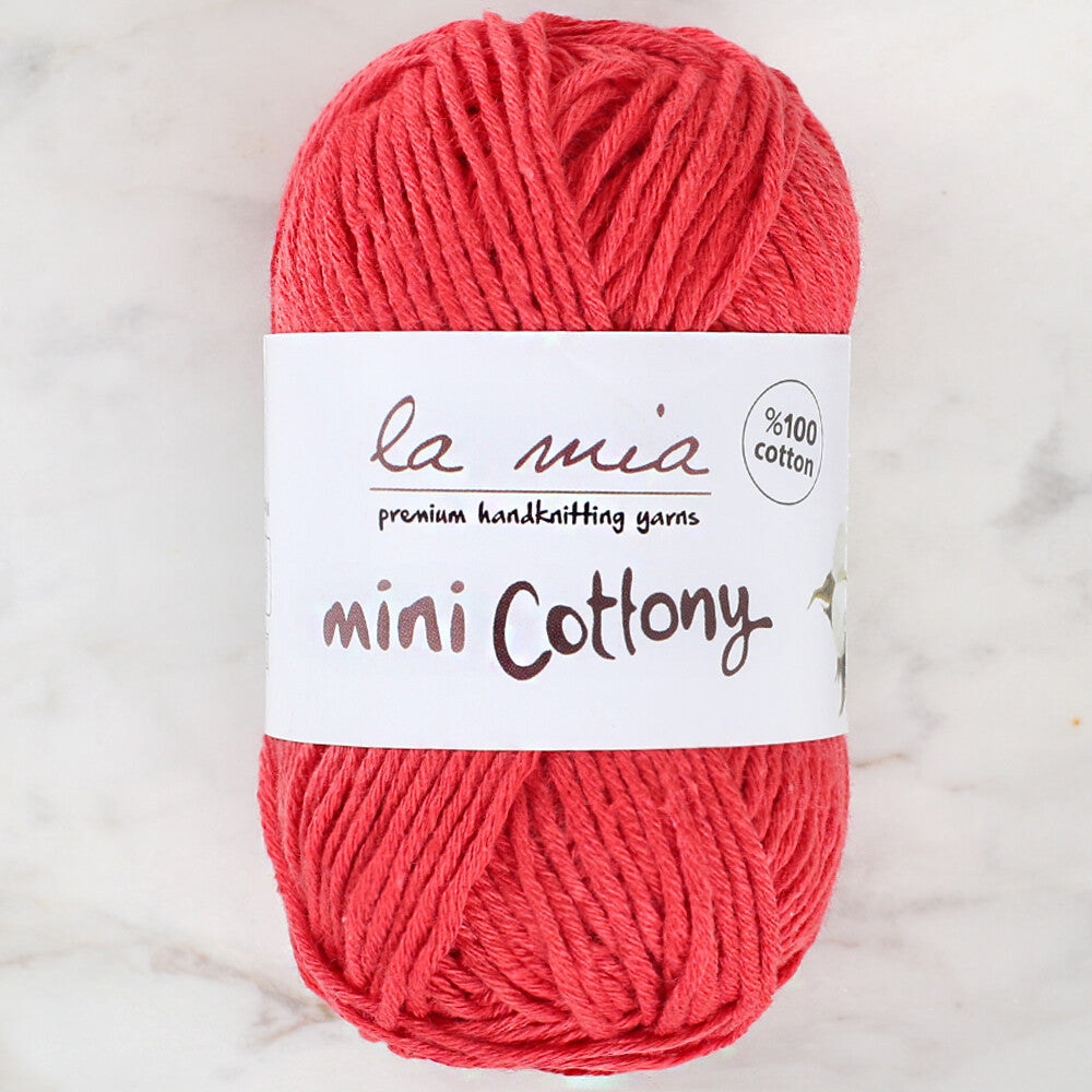 La Mia Mini Cottony 25 gr Kırmızı Bebek El Örgü İpi - L011