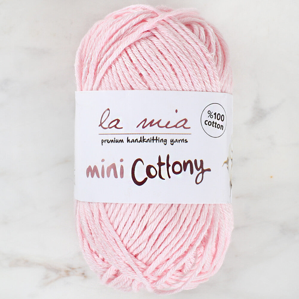 La Mia Mini Cottony 25 gr Pembe Bebek El Örgü İpi - L013