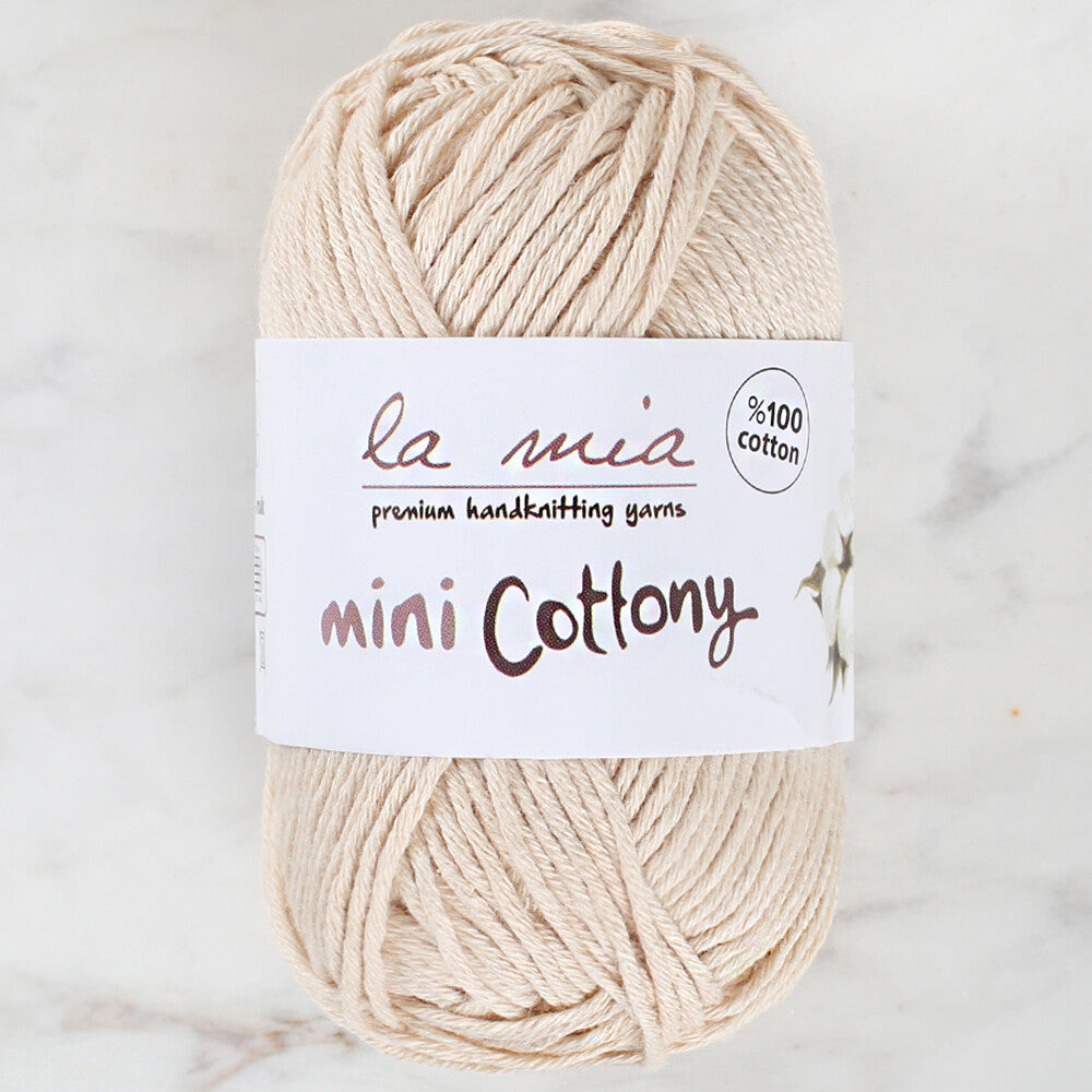 La Mia Mini Cottony 25 gr Krem Bebek El Örgü İpi - L002