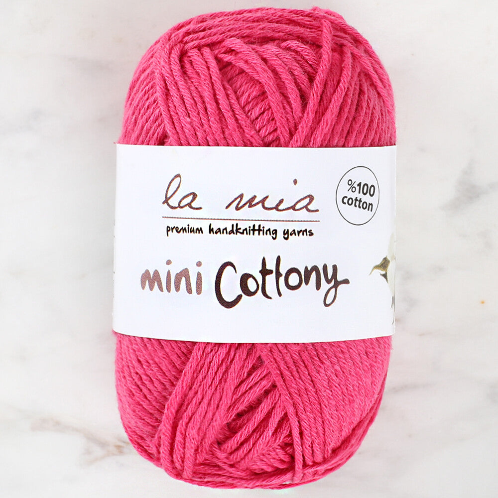 La Mia Mini Cottony 25 gr Fuşya Bebek El Örgü İpi - L006