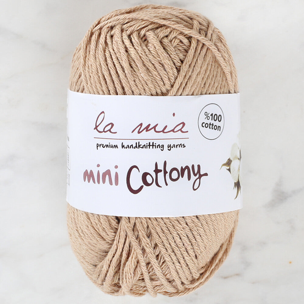 La Mia Mini Cottony 25 gr Bej Bebek El Örgü İpi - L004