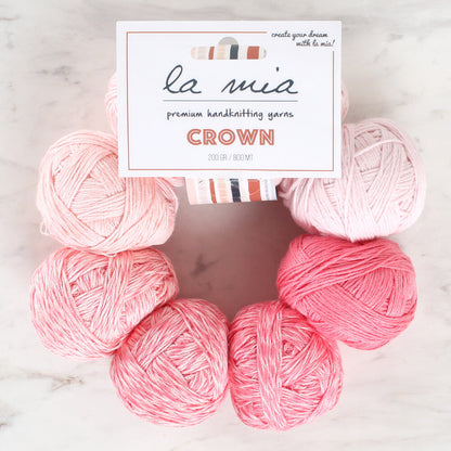 La Mia Crown Pembe El Örgü İpi - L901