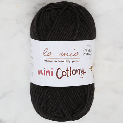 La Mia Mini Cottony 25 gr Siyah Bebek El Örgü İpi - L021